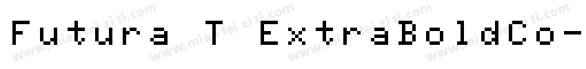 Futura T ExtraBoldCo字体转换